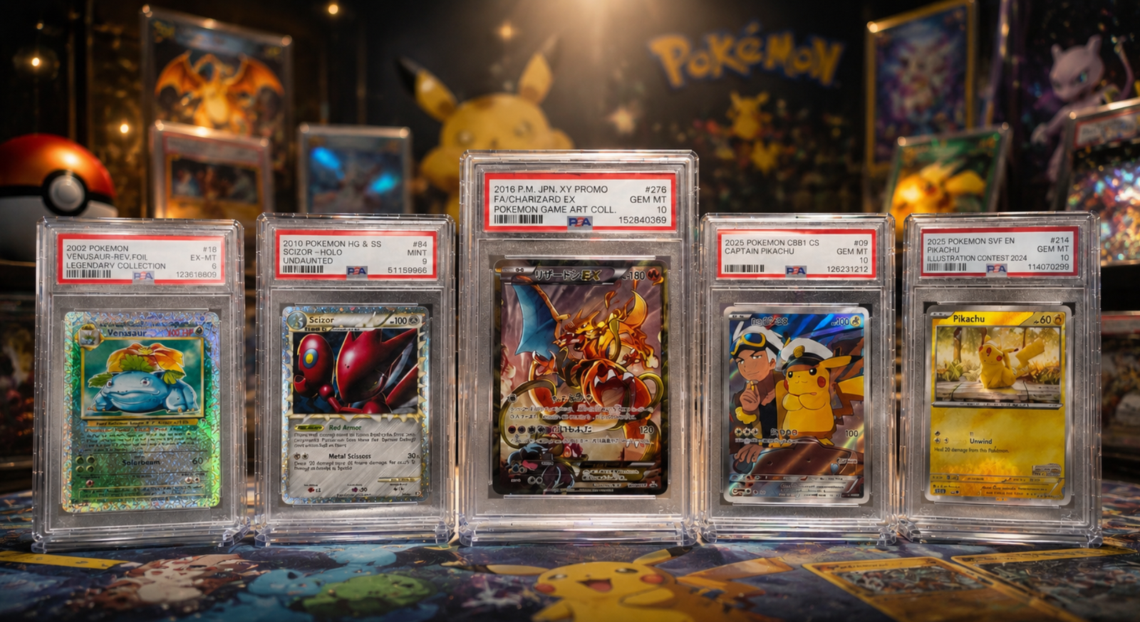 Real PSA Graded Cards Collection